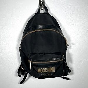 Moschino Couture Milano Backpack in black